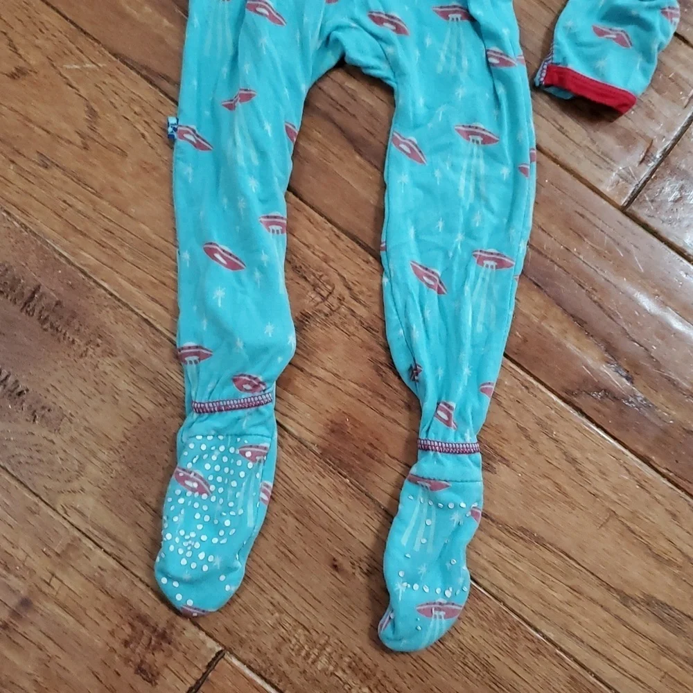 Kickee Pants UFO Aliens Footie